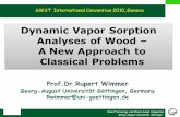 Dynamic Vapor Sorption Analyses of Wood A New Approach to