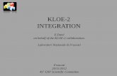 KLOE-2 INTEGRATION