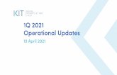 1Q 2021 Operational Updates