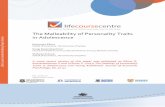 The Malleability of Personality Traits in Adolescence
