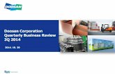 Doosan Corporation Quarterly Business Review 3Q 2014
