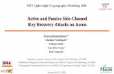 Active and Passive Side-Channel Key Recovery Attacks on Ascon
