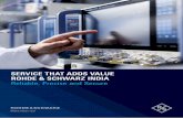 SERVICE THAT ADDS VALUE ROHDE & SCHWARZ INDIA Reliable ...