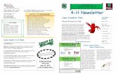 H MOTTO TO MAKE THE BEST BETTER 4 H Newsletter - Texas …