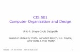 CIS 501 Computer Organization and Design