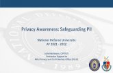 Privacy Awareness: Safeguarding PII