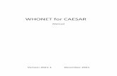 WHONET for CAESAR