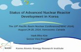 Status of Advanced Nuclear Reactor Development in Korea