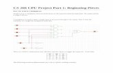 CS 266 CPU Project Part 1: Beginning Pieces