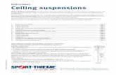 Instructions Ceiling suspensions - Sport-Thieme