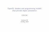 OpenGL shaders and programming models that provide object ...