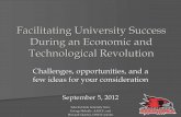 Facilitating University Success During an Economic and ...