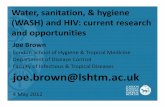 (WASH) and HIV: current research and opportunities