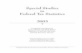 Special Studies in Federal Tax Statistics 2003