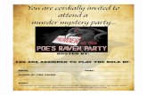 Invite Poe Raven Party - Murder Mystery Parties | My ...