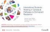 International Students: Working in Canada & Pathways to ...