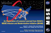 An Exploration of Lessons Learned from NASA’s MBSE ...