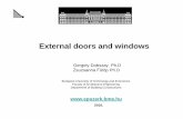 External doors and windows