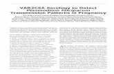 VAR2CSA Serology to Detect Plasmodium falciparum ...