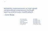 Reliability improvements on high speed reciprocating ...