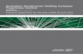 Australian Synchrotron Holding Company Proprietary Limited ...