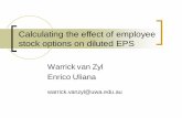 Calculating the effect of employee stock options on ...