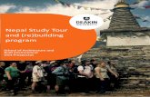 Nepal Study Tour and (re)building program