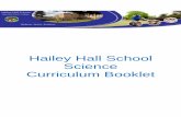 Hailey Hall School Science Curriculum Booklet