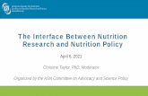 The Interface Between Nutrition Research and Nutrition Policy