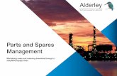 Parts and Spares Management - Alderley