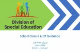 School Closure & IEP Guidance