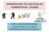 APPROACHES TO SUCCEED COMPETITIVE EXAMS