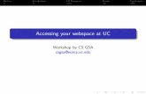 Accessing your webspace at UC - University of Cincinnati