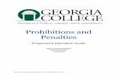 Prohibitions and Penalities