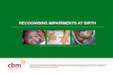 Recognising Impairtments At Birth