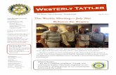 THE ROTARY CLUB OF The Weekly Meeting July 28st Reforest ...