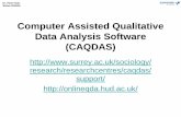 Computer Assisted Qualitative Data Analysis Software (CAQDAS)