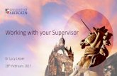 Working with your Supervisor - abdn.ac.uk