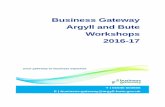 Business Gateway Argyll and Bute Workshops 2016-17