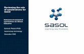 Reviewing the role of synchrotrons for Sasol