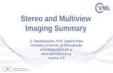 Stereo and Multiview Imaging Summary - Icarus
