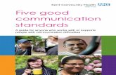 Five good communication standards