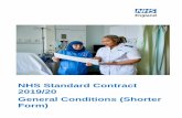 NHS Standard Contract General Conditions (Shorter Form)