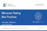 Micronaut Testing Best Practices