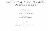 Dadibi - Tok Pisin - English dictionary