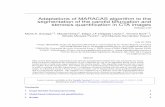 Adaptations of MARACAS algorithm to the segmentation of