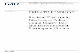 GAO13-594, PRIVATE PENSIONS: Revised Electronic Disclosure ...