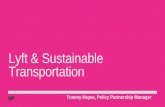 Lyft & Sustainable Transportation