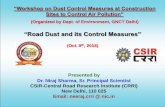 “Road Dust and its Control Measures”