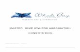 MASTER HOME OWNERS ASSOCIATION CONSTITUTION